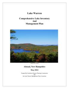 Microsoft Word - Lake Warren Management Plan-Final_8_21_12_.doc