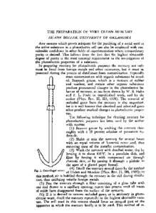 The Preparation of Very Clean Mercury