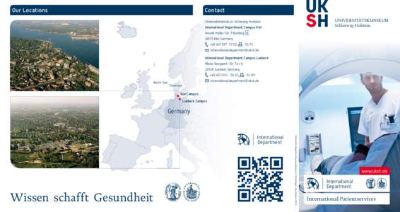 Our Locations  Contact UNIVERSITÄTSKLINIKUM Schleswig-Holstein