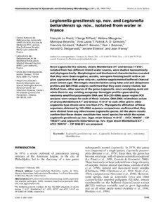 International Journal of Systematic and Evolutionary Microbiology (2001), 51, 1949–1957  Printed in Great Britain