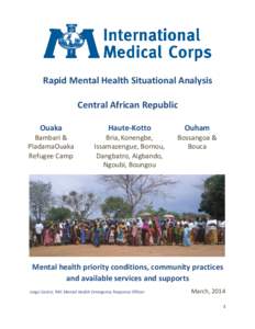 Neuroscience / Psychiatry / Mind / Subdivisions of the Central African Republic / Psychiatric nursing / Mental health / Medicine / Health
