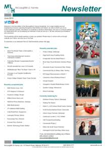 Newsletter June 2014 Welcome to the first edition of the McLaughlin & Harvey Newsletter. As a major building and civil engineering contractor operating throughout Great Britain and Ireland, we wish to inform you of our c
