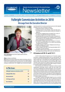 Bulgarian-American Commission for Educational Exchange  www.fulbright.bg Newsletter