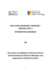 Microsoft Word - Assessment Criteria- Level 5 Child care Manager or supervisor
