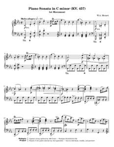 Piano Sonata in C minor �. 457