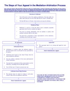 Legal terms / Mediation / Arbitral tribunal / Business law / Arbitration clause / Arbitration in the United States / Law / Dispute resolution / Arbitration