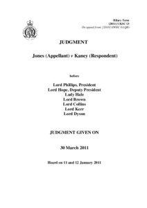 Parliamentary privilege / Appeal / Jones v Kaney / Professional negligence in English Law / Law / Evidence law / Expert witness