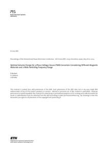 © 2014 IEEE  Proceedings of the International Power Electronics Conference - ECCE Asia (IPEC 2014), Hiroshima, Japan, May 18-21, 2014. Optimal Inductor Design for 3-Phase Voltage-Source PWM Converters Considering Differ