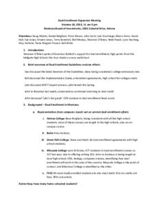 Education / Dual enrollment / Course credit / Concurrent enrolment / National Alliance of Concurrent Enrollment Partnerships / Northern Lebanon High School / Academia / Academic transfer / Knowledge