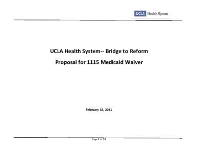 Microsoft Word - UCLA Medicaid Waiver Proposal[removed]