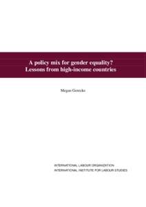 Gender studies / Social philosophy / Employment compensation / Income distribution / Socioeconomics / Gender pay gap / Gender inequality / Occupational segregation / Women in the workforce / Sociology / Income in the United States / Sexism