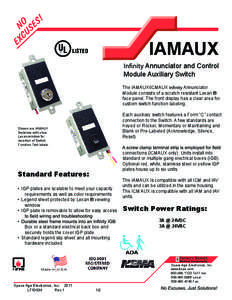 IAMAUX  Annunciator and Control Module Auxiliary Switch The IAMAUX\ICMAUX Annunciator