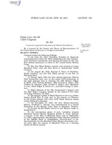 PUBLIC LAW 112–59—NOV. 23, [removed]STAT. 749 Public Law 112–59 112th Congress