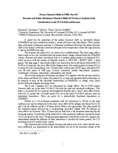 Proton Chemical Shifts in NMR. Part 10.† Bromine and Iodine Substituent Chemical Shifts (SCS) and an Analysis of the Contributions to the SCS in halocyclohexanes. Raymond J. Abraham,*,a Mark A. Warnea and Lee Griffiths