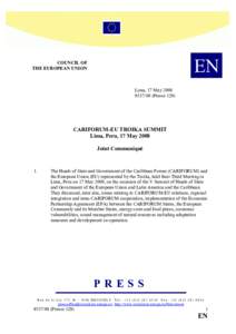 International relations / Caribbean Community / African /  Caribbean and Pacific Group of States / CARIFORUM / CARICOM Single Market and Economy / Organisation of Eastern Caribbean States / Barbados / Caribbean / European Union / International trade / United Nations General Assembly observers / United Nations