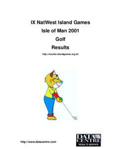 IX NatWest Island Games Isle of Man 2001 Golf