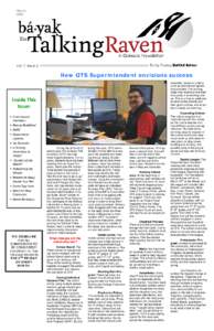 March 2013 Vol. 7, Issue 2  New QTS Superintendent envisions success