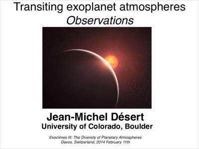 Extrasolar planets / Hot Jupiters / Transiting extrasolar planets / Hubble Space Telescope / Space telescopes / Wide Field Camera 3 / HD 209458 b / HD 189733 b / Planet / Planetary science / Astronomy / Exoplanetology