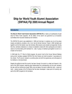 Annual Report for SWYAA Fiji