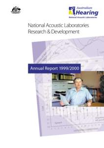 National Acoustic Laboratories Research & Development Annual Report[removed]  The cover picture shows the late Dr Denis Byrne[removed])