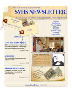 Sierra Vista Historical Society Newsletter