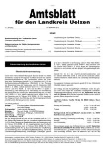 – 111 –  Amtsblatt