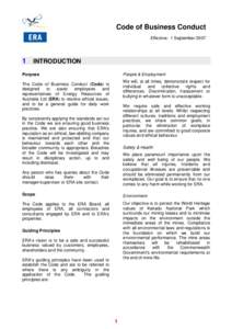 Microsoft Word - Code of Business Conduct _Rev Aug 07_.doc