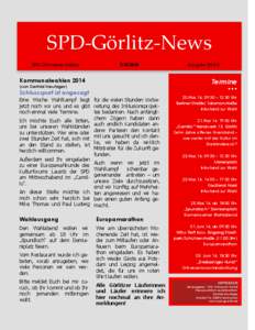 SPD-Görlitz-News SPD-Ortsverein Görlitz[removed]Kommunalwahlen 2014