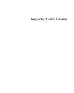 Geography of British Columbia  Geography of British Columbia