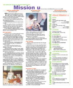 The Oklahoma United Methodist Contact  June 6, 2014 Mission u