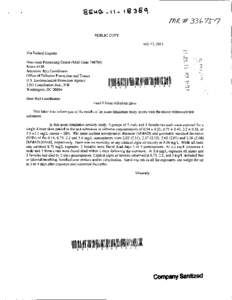 8EHQ-11-18389A  TSCA 8(e) Notice