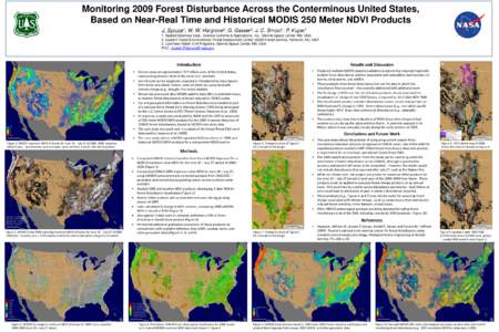 Monitoring 2009 Forest Disturbance Across the Conterminous United States, Based on Near-Real Time and Historical MODIS 250 Meter NDVI Products