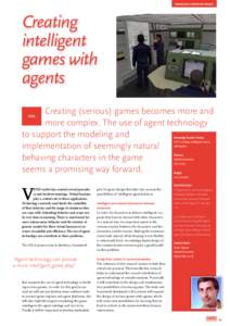 knowledge transfer project  Creating intelligent games with agents