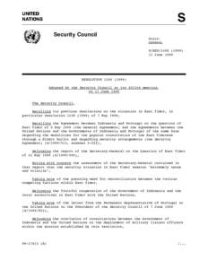 UNITED NATIONS S Security Council