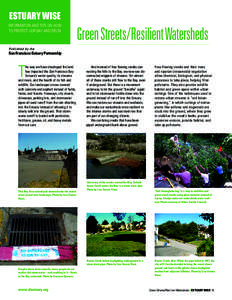ESTUARY WISE INFORMATION AND TIPS ON HOW TO PROTECT OUR BAY AND DELTA Green Streets/Resilient Watersheds