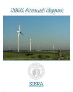 2006 Annual Report  Chairman’s Letter Dear Friends: In the past 20 years, the Authority has supported several innovative environmental programs that have