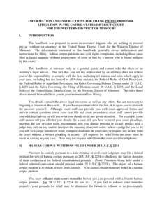 Habeas corpus / Appeal / Federal Rules of Civil Procedure / Diversity jurisdiction / State court / Pro se legal representation in the United States / Lawsuit / Motion / Frivolous litigation / Law / Civil procedure / Complaint