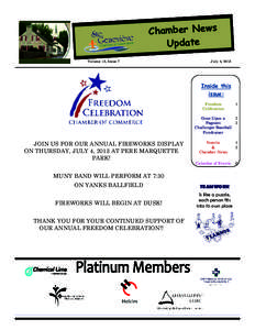 Chamber News Update Volume 13, Issue 7 July 4, 2013