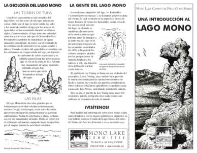 Natural History brochure - Spanish.indd