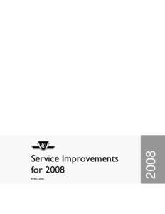 Microsoft Word - Service Improvements for 2008.doc