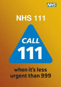 National Health Service / NHS England / Health informatics / Healthcare in the United Kingdom / NHS Direct / NHS 111 / Emergency medical services in the United Kingdom / Urgent care / Healthcare in England / Health / Medicine / Helplines