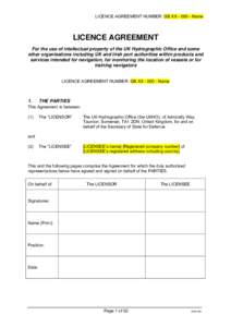 Commercial copyright licence agreement template - chart products