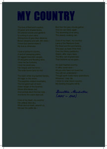 The love of field and coppice, Of green and shaded lanes, Of ordered woods and gardens Is running in your veins. Strong love of grey-blue distance, Brown streams and soft, dim skies –