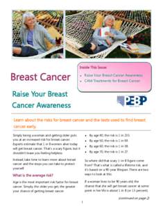 Inside This Issue:  Breast Cancer 
