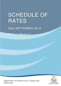 SOR – Schedule of Rates  DIER SCHEDULE OF RATES