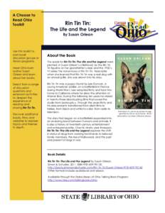 A Choose to Read Ohio Toolkit Rin Tin Tin: The Life and the Legend