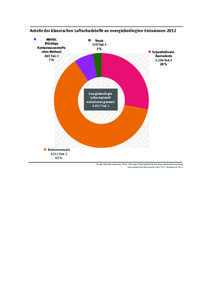 Anteile der klassischen Luftschadstoffe an energiebedingten Emissionen 2012 NMVOC (flüchtige Kohlenwasserstoffe ohne Methan) 263 Tsd. t