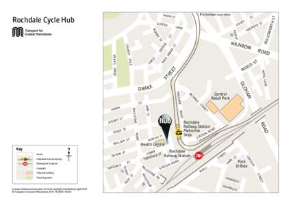 Rochdale cycle hub map