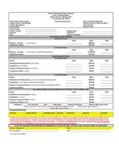 Forrest City Civic Center Contract Larry S. Bryant, Mayor 224 N. Rosser • PO Box 1074 Forrest City, AR[removed]Civic Center Site Location Jimmy Gaines, Site Manager