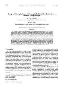 2216  JOURNAL OF THE ATMOSPHERIC SCIENCES VOLUME 66